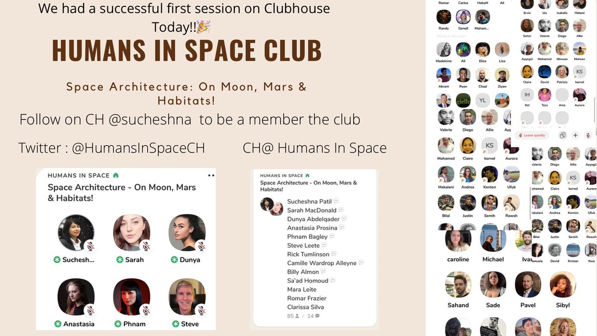 HumansInSpaceCo's tweet photo. We had fantastic brainstorming on Space Architecture, human habitation on moon/mars. Human psychology elements affect their mood and work environment #habitatdesign
#spacearch #humanenvironment #psychology #isolation https://t.co/C4oFYUlwM9