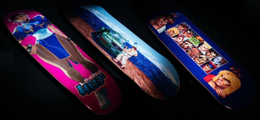 63%以上節約 HUF × STREET FIGHTER スケートボードデッキ レア