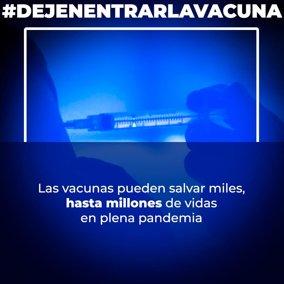 EnCiudadanoVzla's tweet photo. No se trata de política, se trata de salvar vidas, sin distinción #DejenEntrarLaVacuna. El régimen de Maduro debe entender que no tiene capacidades para resolver el momento pandemia, los venezolanos no deben esperar más. https://t.co/m7Iznn9OMh