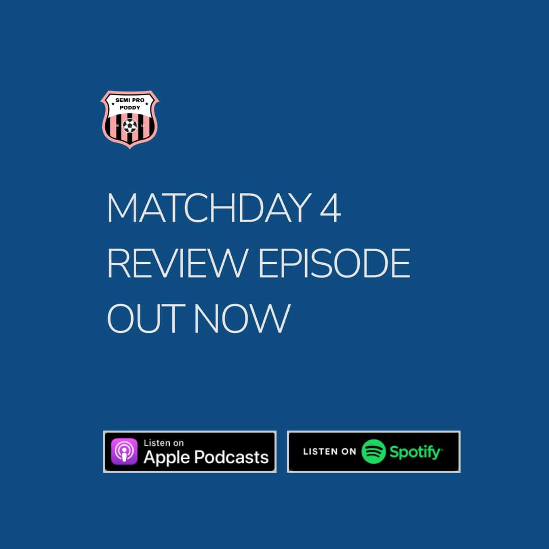 SemiProPoddy's tweet photo. ππποΈ NEW EPISODE ποΈππ
MATCH DAY 4 - The Knights turn a man advantage into three big points, Avondale put four past Dandy City, Will converts twice from the penalty spot & Bran gets done for being a grub.
Tune in now wherever you find your podcasts. π
#NPLVIC #ForzaNPL https://t.co/FEh4E5S8x6