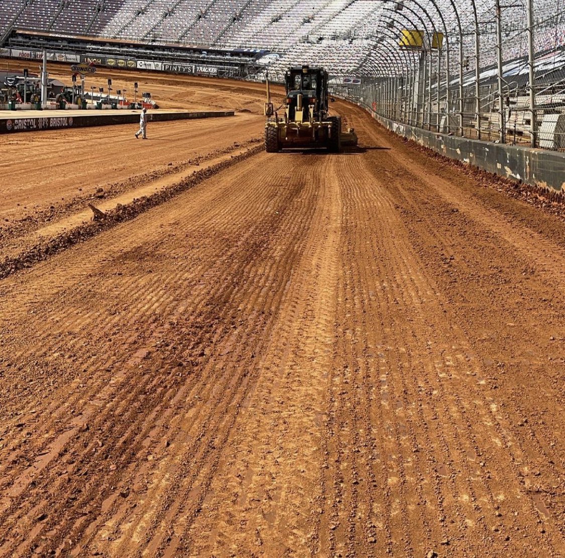 MarcusSMI's tweet photo. I’m so proud of our whole team at @BMSupdates for everything they’ve done to prepare for the @NASCAR dirt race this weekend! Great job @jcaldwellbms  @steveswift4 and the BMS crew! So many details, so much dirt, and lots of fun for all of us to look forward to! #FoodCityDirtRace https://t.co/hSgdRXaEyI