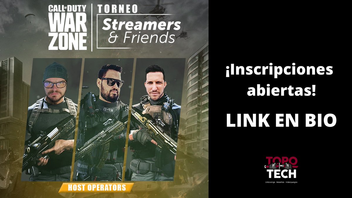 Topo_Tech's tweet photo. ¿Ya te inscribiste en el torneo? Si no lo has hecho, no esperes más, todavía estás a tiempo. ¡Te esperamos! 

#torneo #callofduty #gamers #tournament https://t.co/iGLXsTif1b