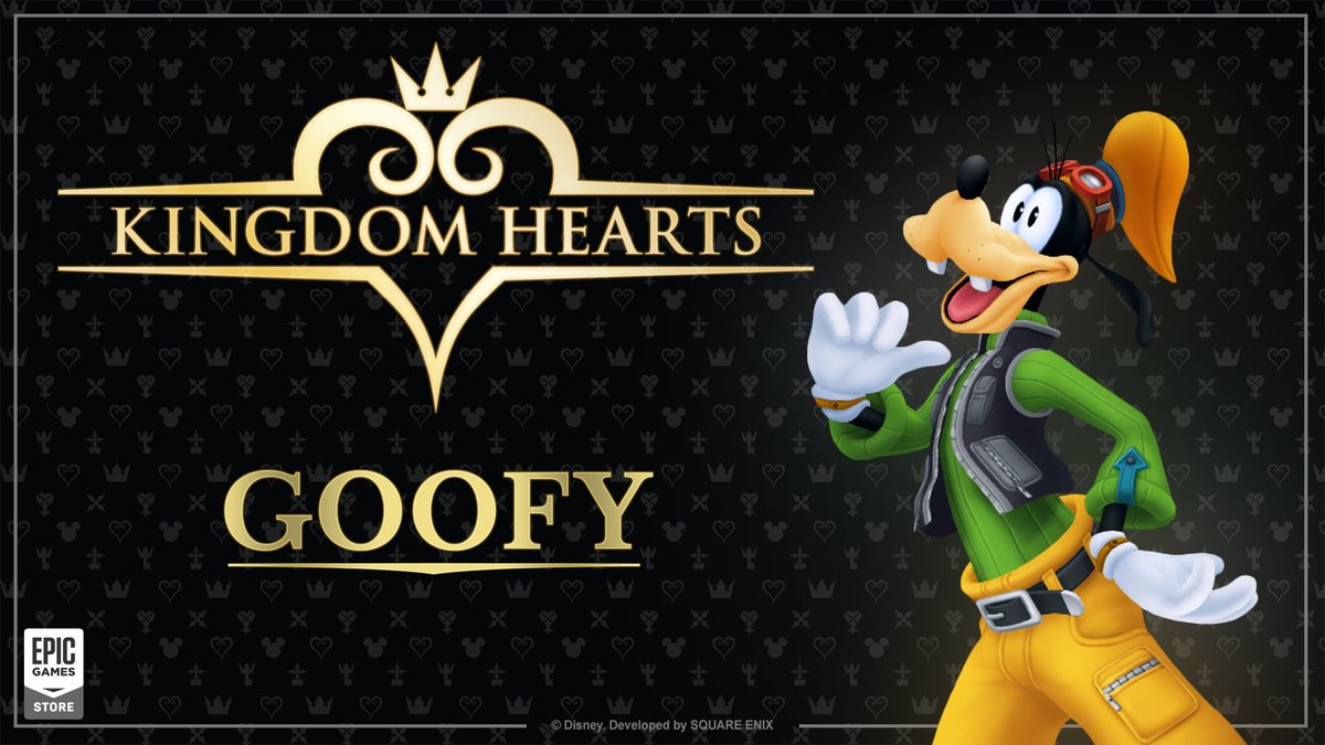 EpicGames's tweet photo. Goofy accompanies Sora and Donald in their quest to defeat the Heartless 🛡️

He's always on hand to unite the group in @KINGDOMHEARTS, although he can be a bit absent-minded at times...😅 https://t.co/xXUeawMdqN