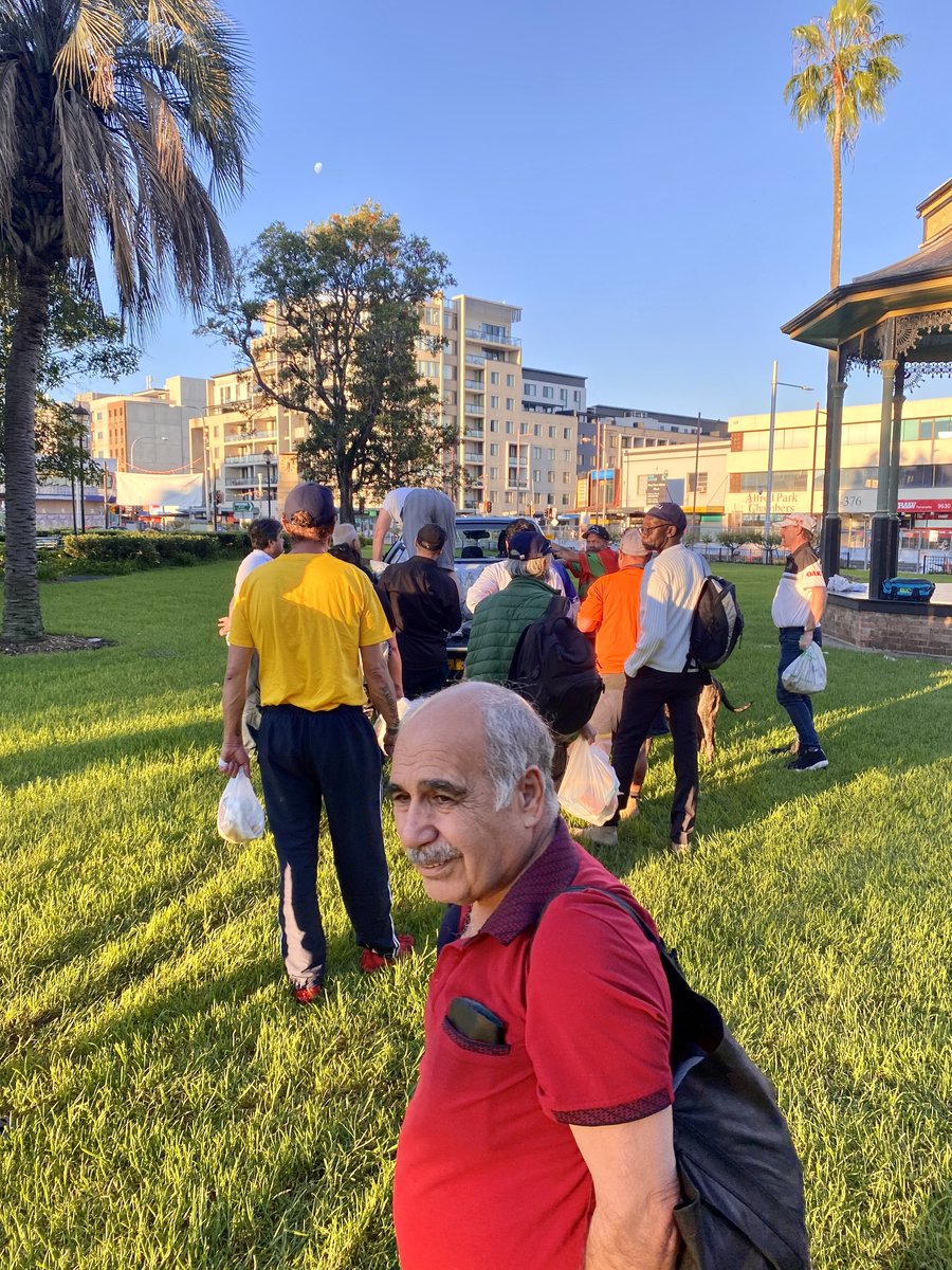 Wayde Egan messaged me a few days ago to see if he could drop by our Parramatta outreach last night.

He was in town to attend a funeral + arrived last night on his way back up the coast with a bag of <a href="/NZWarriors/">One NZ Warriors</a> kit for our homeless friends.

Good kid this one.

<a href="/ReadingThePlay/">ReadingThePlay</a>