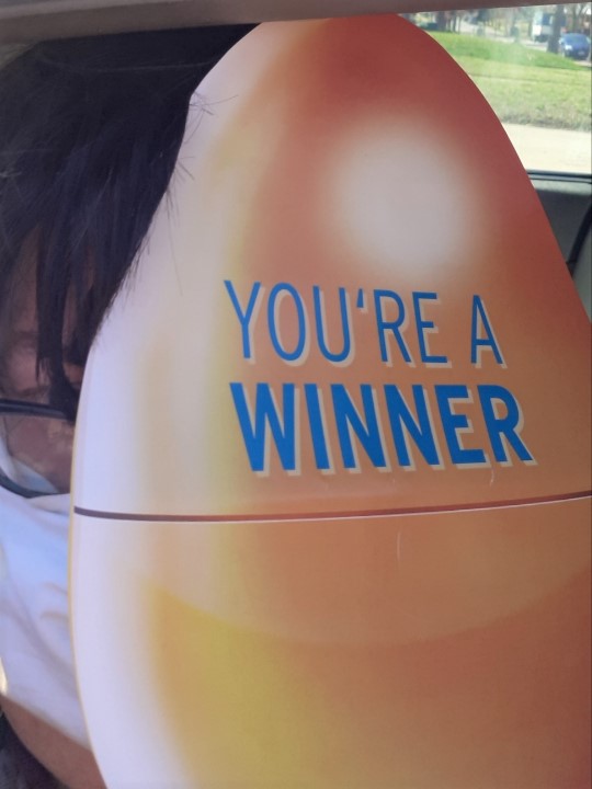 messageplicity's tweet photo. Today 'eggciting' as I found🥚in fun hunt to spotlight public transit.
Posting my egg #selfie (with double masks) to share fun & benefits of public transit in #StLouis community #HopOnTransit #EggcellentWAY2Go #ItsASweetRide
#TransitIsGolden #MetroLink #CallARide #MetroBus https://t.co/qgghWG5epi