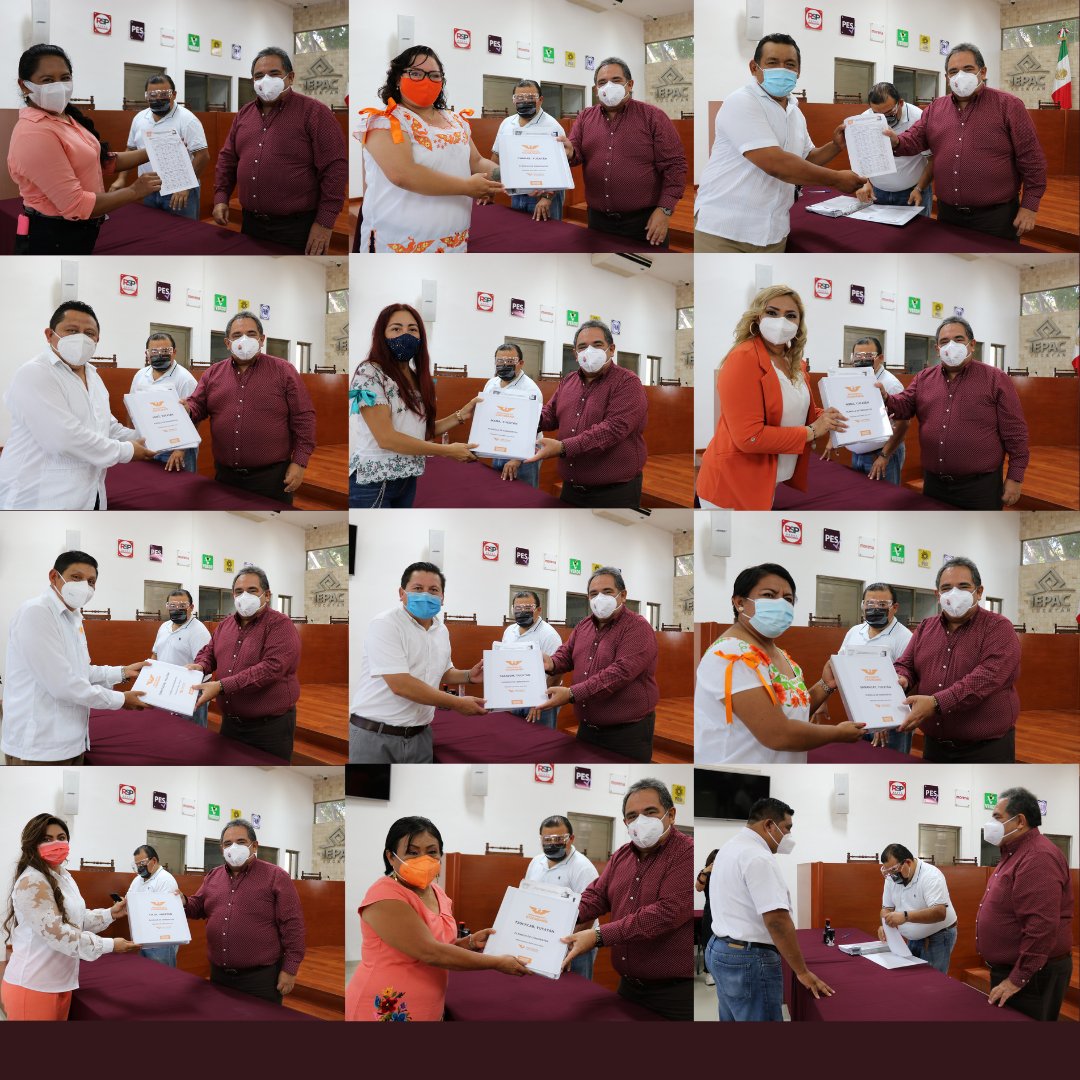 IEPACYucatan's tweet photo. Durante el periodo de registro de candidaturas hoy el partido Movimiento Ciudadano registró a mujeres y hombres interesados en contender por las alcaldías de Abalá, Chapab, Cuzamá, Huhí, Mama, Muna, Oxkutzcab, Sacalum, Sanahcat, Ticul, Tzucacab y Umán. https://t.co/60f4EXXRLu