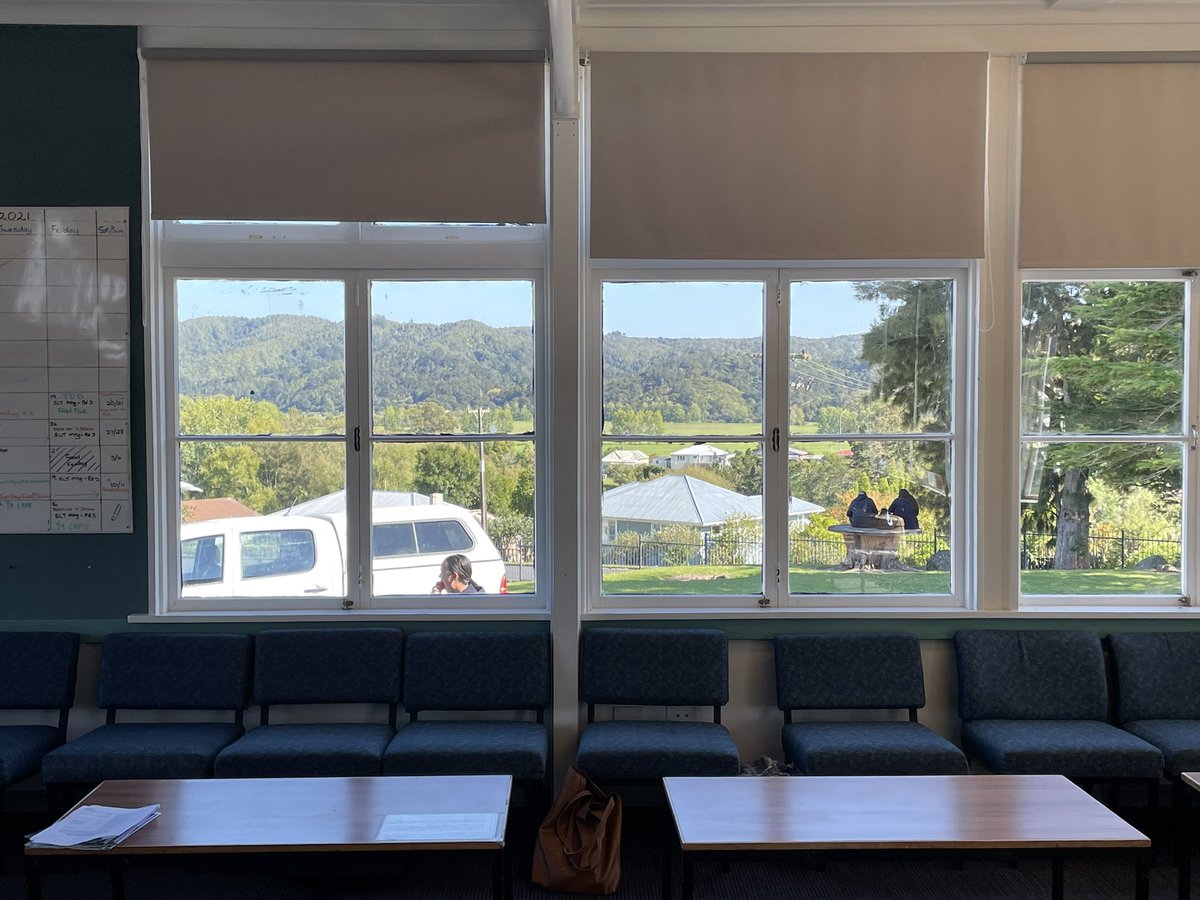 Pretty impressed by the view from the staffroom at Bay of Islands College ...