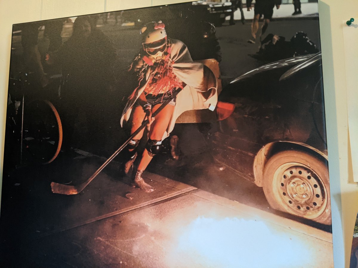 CoriDurdy's tweet photo. @IwriteOK  @hungrybowtie either of you gentlemen know who took this video or photo last summer in PDX?  My husband had it made into a wall hanging for me because it was so badass, and he couldn't find who the creator was - we'd like to pay them for their work. https://t.co/rIMVY9YAqJ