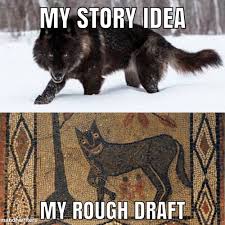 The image/scene in our head vs written down #amwriting #WritingCommunity #WriterCummunity #Writers #Writer #draft #Memes #relatable