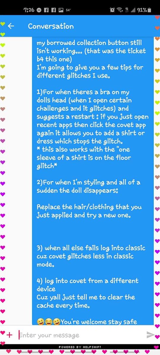 Tabithastea29's tweet photo. @CovetFashion and @CrowdStar
I'm tired of y'all advising that we clear the cache as a fix for every glitch...it rarely works and it is usually the first thing we try. So I've decided to help y'all out...here are a few things that actually work: https://t.co/eDEYqjInrJ