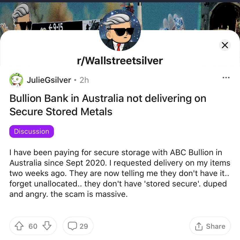 adamseconomics's tweet photo. 🚨 BREAKING 🚨

This morning I personally spoke with “JulieGSilver” by phone. 

Julie is making SERIOUS ALLEGATIONS against ABC Bullion which I can neither prove or disprove.

Preliminary discussions with legal counsel is in train.

There is more to this story! https://t.co/cXQqueqdgf