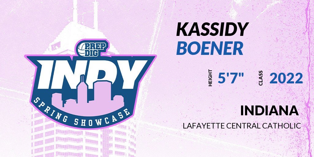 PrepDigIN's tweet photo. Welcome Class of 2022 Kassidy Boener (@KassidyBoener) of Lafayette Central Catholic HS to the @PrepDigIN Indy Spring Showcase @ Blue Ribbon Pavilion. 

🔥🏐 #PDIndySpringShowcase 🏐🔥

Register NOW! 👇 https://t.co/P2wDzptL8c https://t.co/pQwHR5r81e