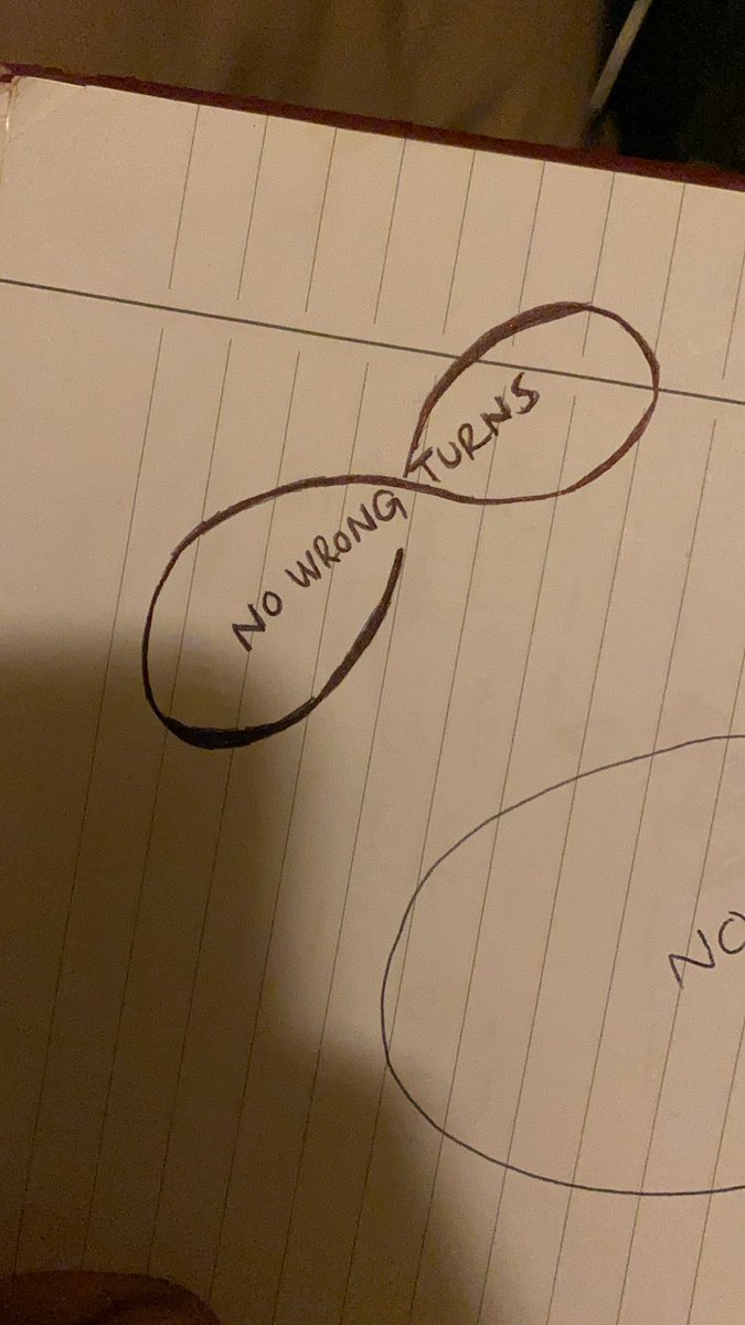 Reminder. 
There’s no wrong turns.