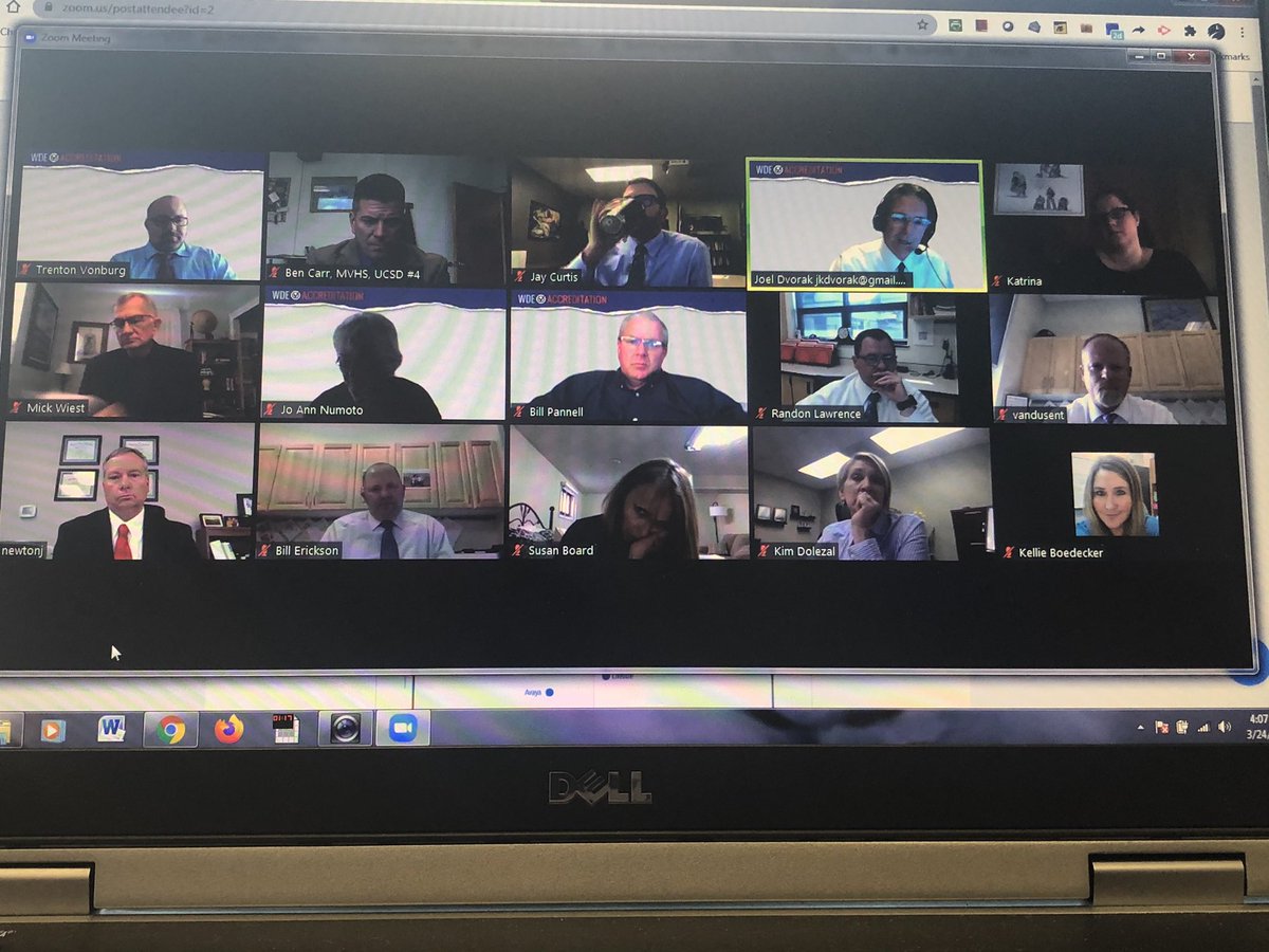 A different experience with this <a href="/WYOEducation/">Wyoming Department of Education</a> accreditation and peer review process. Zoom doesn’t give us the best opportunity to show off the great things our district does, but this has been a great team and process. Looking forward to their feedback for us as a district.