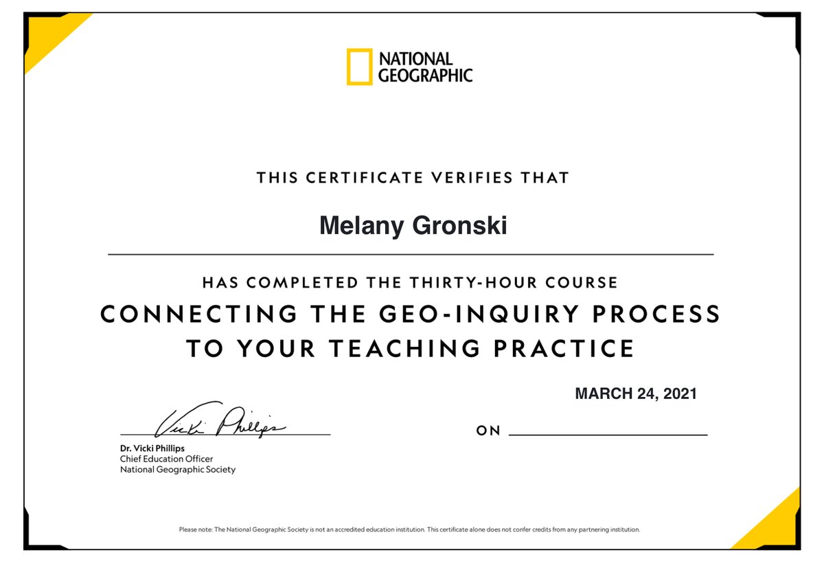 Excited to share the geo-inquiry process to my students @wdstck_academy in hopes to ignite curiosity, empowerment and an explorer mindset.  Thank you <a href="/NatGeoEducation/">Nat Geo Education</a> for providing free, accessible and incredible professional development.