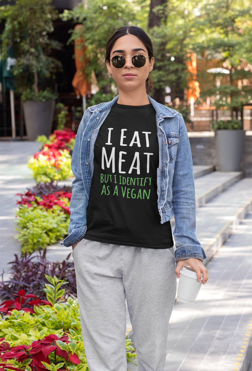 ZimBomStyle's tweet photo. I Eat Meat But I Identify As A Vegan #shirts For #vegans 
👉  You make animals your friend instead of eating them? https://t.co/0PvTehH4Hn https://t.co/5oc23ixOF4