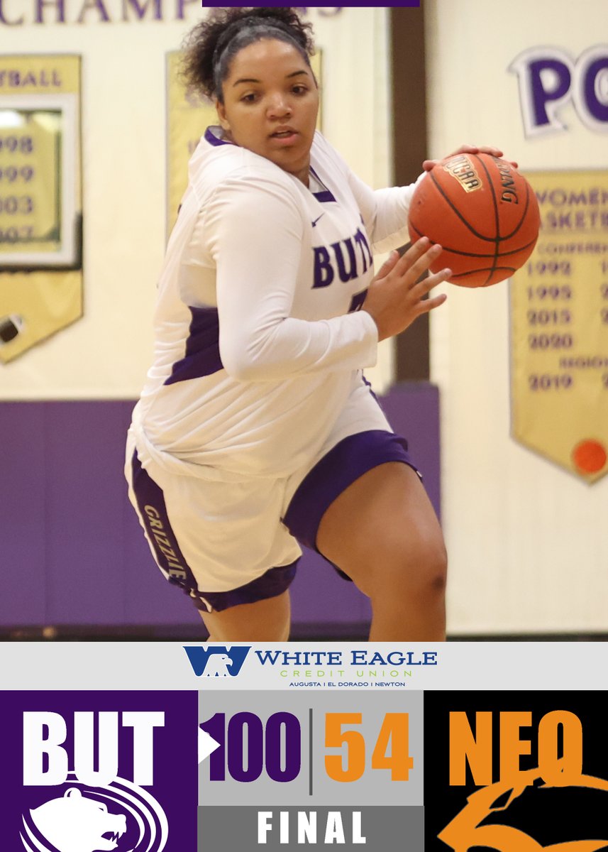 ButlerGrizzlies's tweet photo. 🚨𝙂𝙍𝙄𝙕𝙕𝙇𝙄𝙀𝙎 𝙒𝙄𝙉🚨

@ButlerCCWBB (17-1, 16-1) picks up the 100-54 win at Neosho! Grizzlies now four games up in @KJCCCmedia East with just three to play!

NEXT UP: HOME vs Allen on Sat. Mar 27 at 5:30pm

#buconation https://t.co/ZsWR1k6Hrm