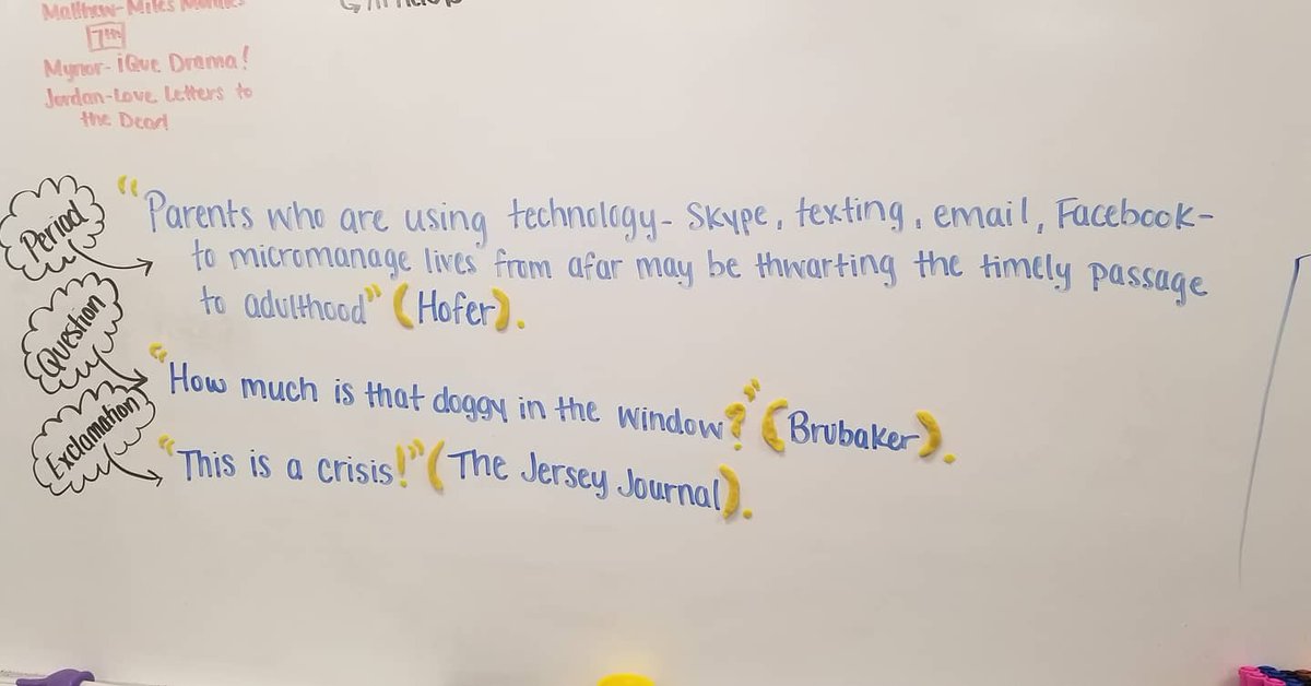 NmbMrs's tweet photo. Yesterday we put our plexiglass to good use to learn punctuating quotations! Plexiglass, expos, and play-doh... what more do we need?? #nmbmchiefs #relentless https://t.co/f1LzcMRPkM