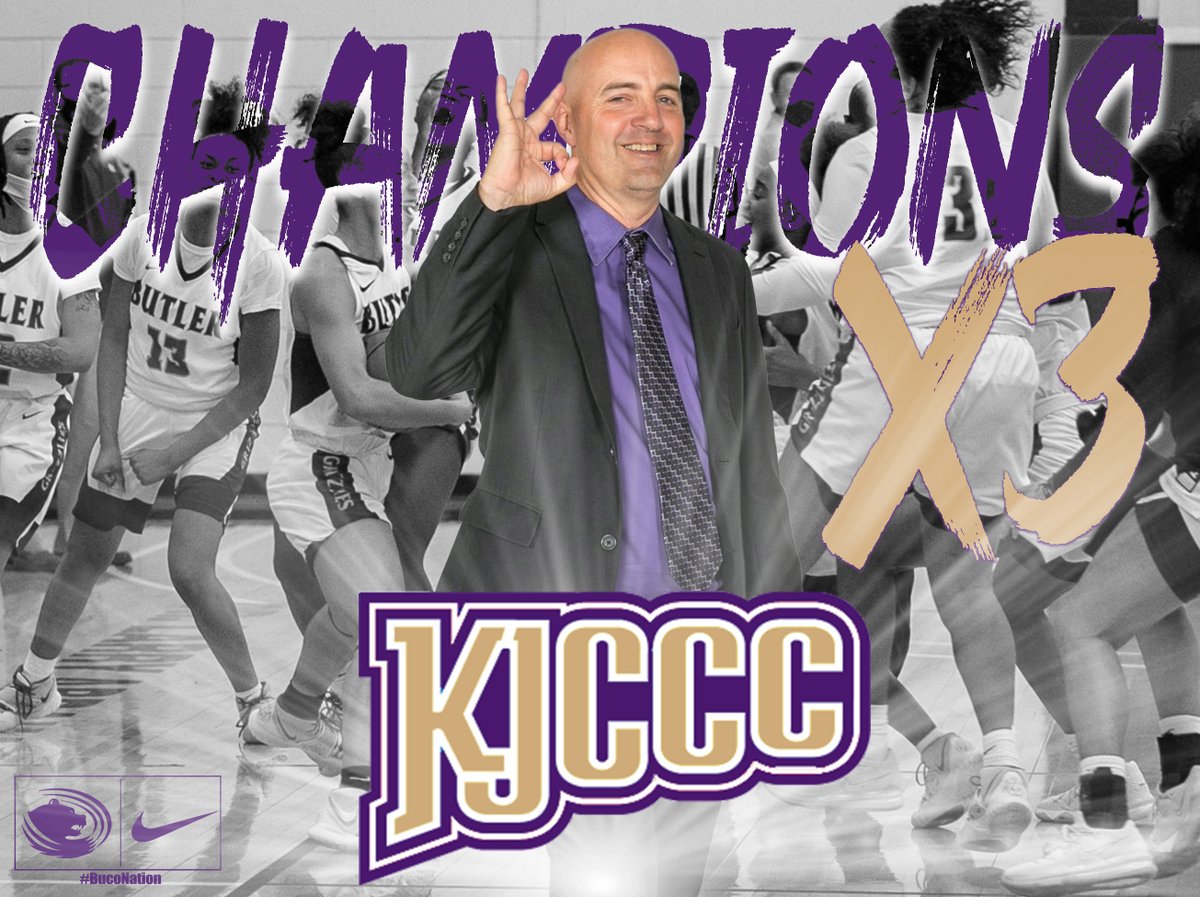 ButlerGrizzlies's tweet photo. 🚨𝐂𝐎𝐍𝐅𝐄𝐑𝐄𝐍𝐂𝐄 𝐂𝐇𝐀𝐌𝐏𝐈𝐎𝐍𝐒🚨

No. 9 @ButlerCCWBB win their third-straight @KJCCCmedia East title!

*First ever three-peat in women's basketball history!

Congratulations to all the players and coaches!

#buconation https://t.co/Co5g6ouPBq