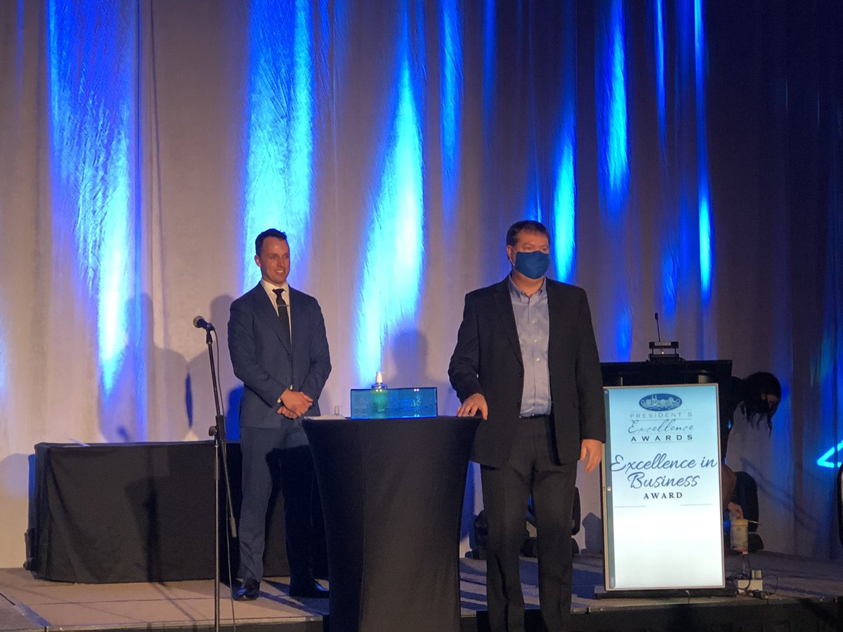 ChtownChamber's tweet photo. The final award of the evening is the Excellence in Business Award.

It is given to a for-profit business that has been operating for over ten years and has demonstrated excellence in all areas of business.

The 2021 recipient is @DeltaWarePEI.

Congratulations!

#GCACCawards2021 https://t.co/GPuRAoQUGc