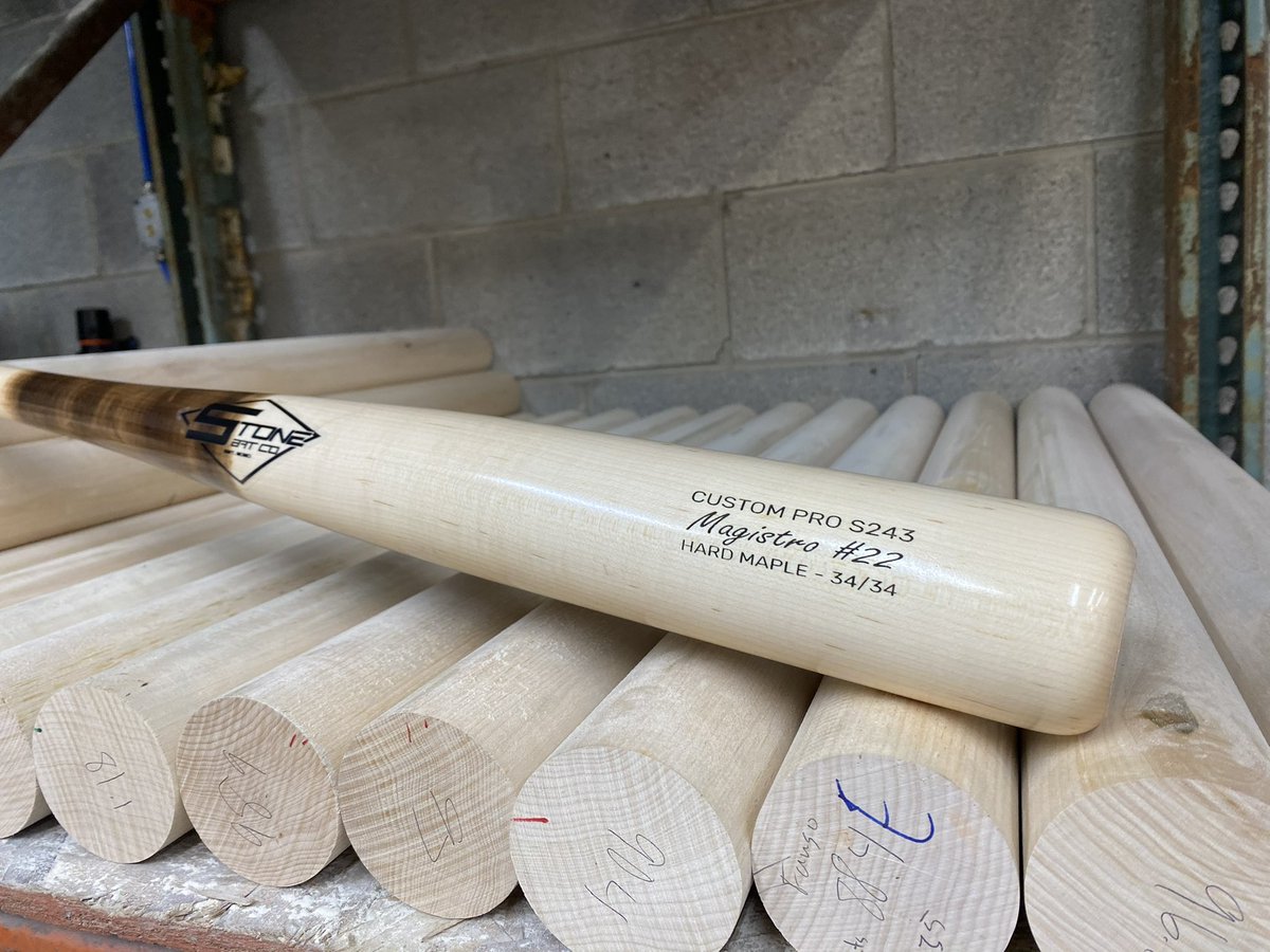 StoneBatCo's tweet image. Custom S243 Maple
Pine Tar Look