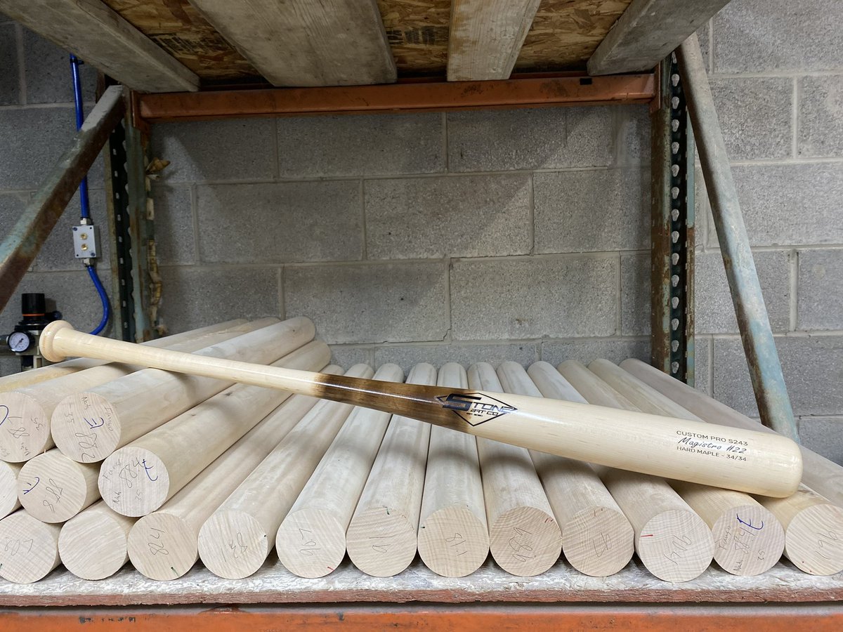 StoneBatCo's tweet image. Custom S243 Maple
Pine Tar Look