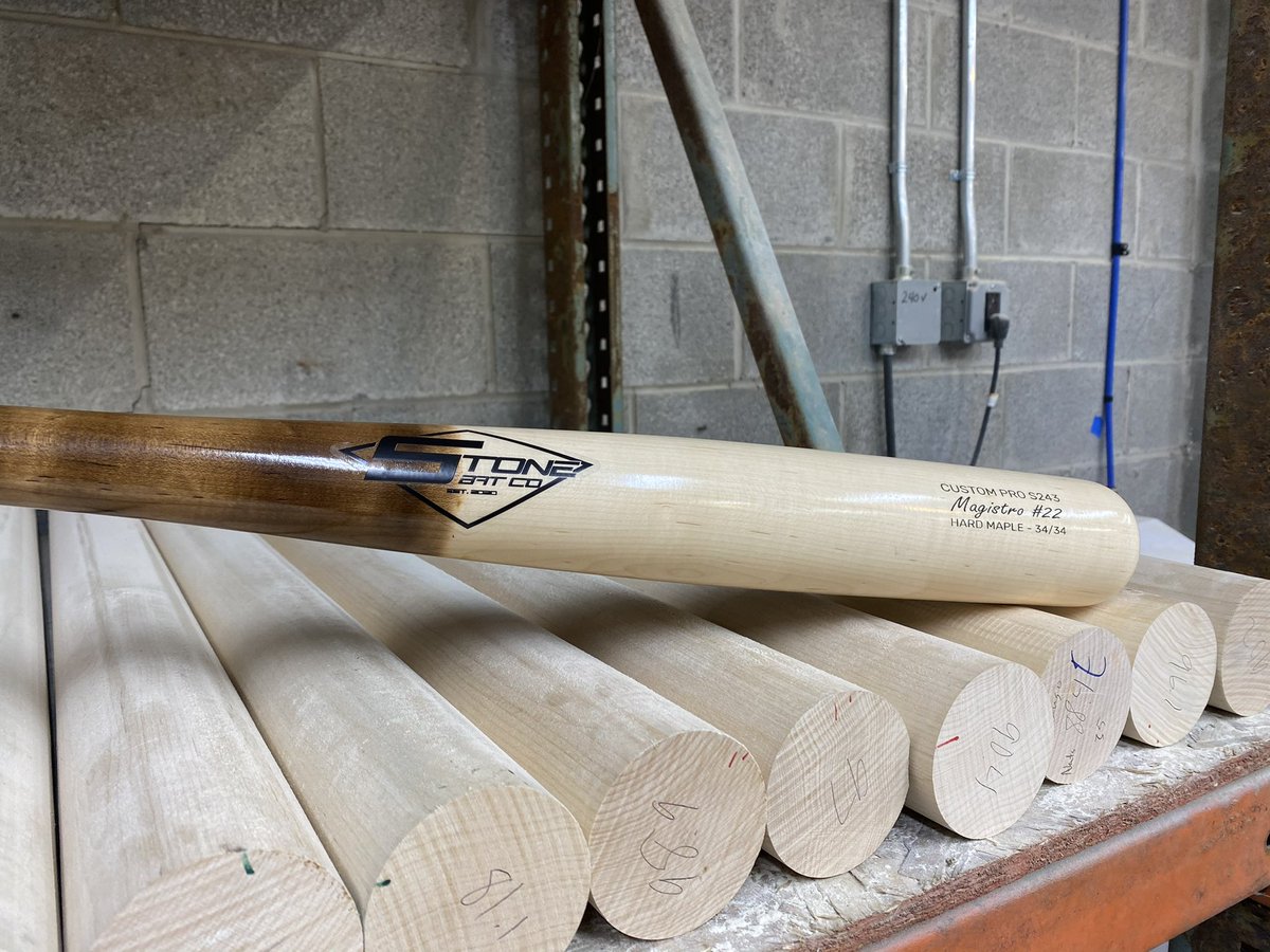 StoneBatCo's tweet image. Custom S243 Maple
Pine Tar Look