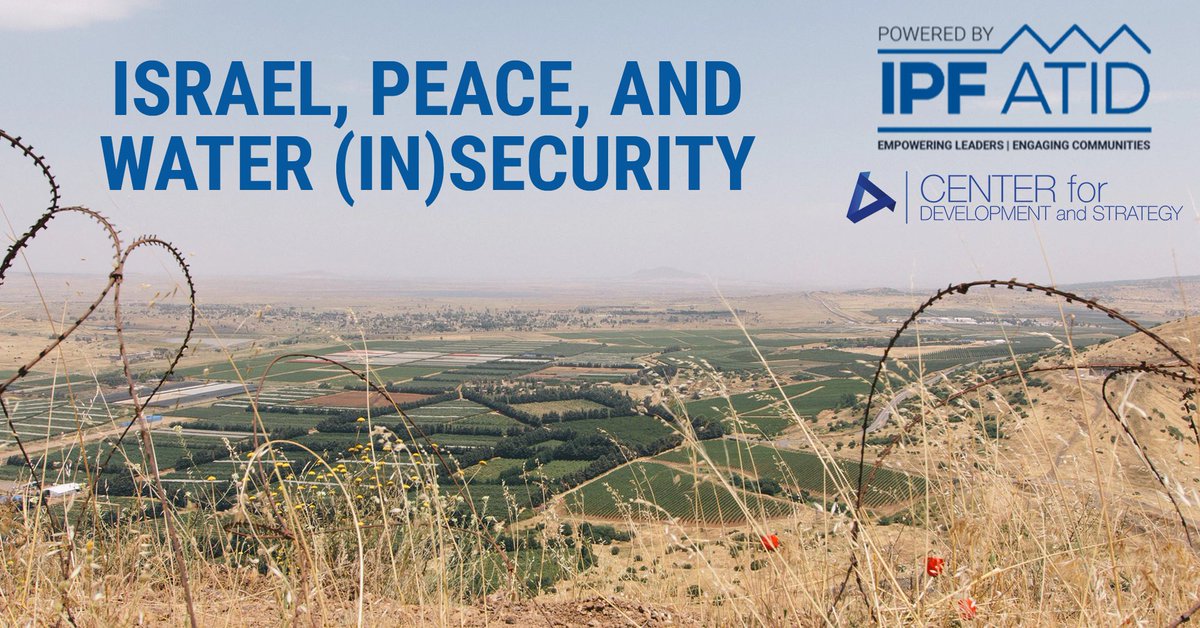 ThinkCDS's tweet photo. You have less than 24 hours left to sign up for tomorrow's event on Israel, Peace, and Water (In)Security.
You won't want to miss this engaging discussion.
Go to https://t.co/UErBnlGGVc to register. #ThinkCDS
@IsraelPolicy4m https://t.co/4zPq19PVLS
