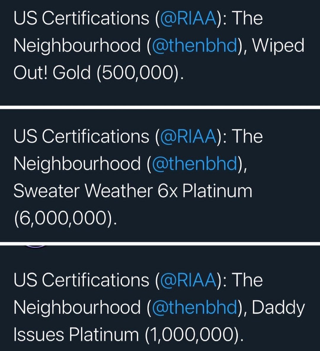 EsTnbhd's tweet photo. Estoy muy orgullosa de mis bebes 😭✨ #theneighbourhood #tnbhd @thenbhd https://t.co/S0H4ZbA9xS