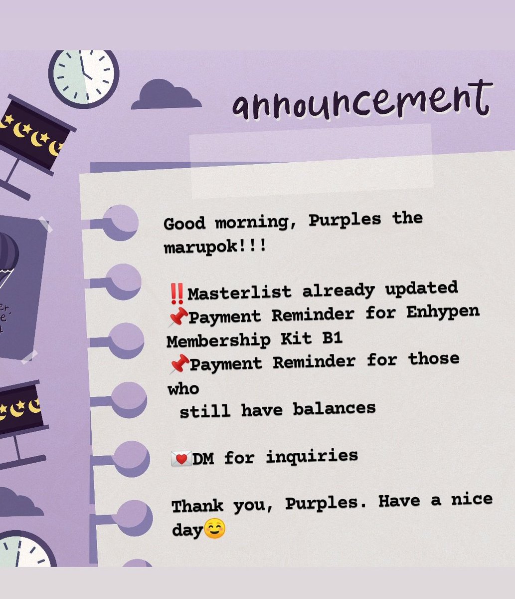 BORAHAEPH07's tweet photo. #OSBORAHAEPHUpdate
‼️PAYMENT REMINDER‼️ https://t.co/0OcWfRalIa
