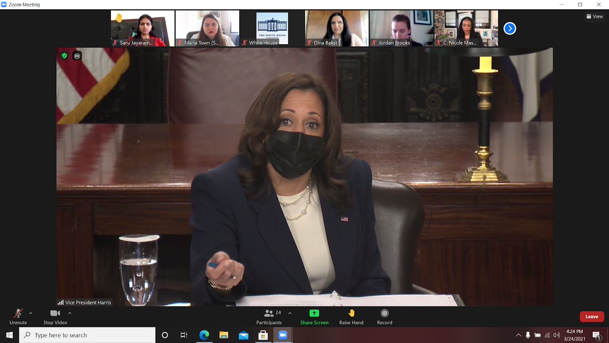 Thank to <a href="/VP/">Vice President JD Vance</a> Harris for talking with women leaders from across the country on #EqualPayDay The pay gap is even wider for disabled women and even wider for disabled women of color. A key step to achieving equal pay?  Ending subminimum wage for workers with disabilities.