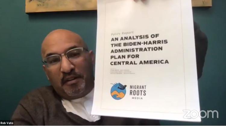 MigrantRoots's tweet photo. Honored that @robvato1 is reading our report analyzing Biden’s Plan for Central America in preparation for an MSNBC interview tomorrow. 🙏🏽🔥
Watch livestream: https://t.co/JKPdvu0ipH
#Unforgetting
#TertuliaMigrante
#WeTellOurOwnStories
#WeWriteOurOwnReports https://t.co/tzXXwiHS9A