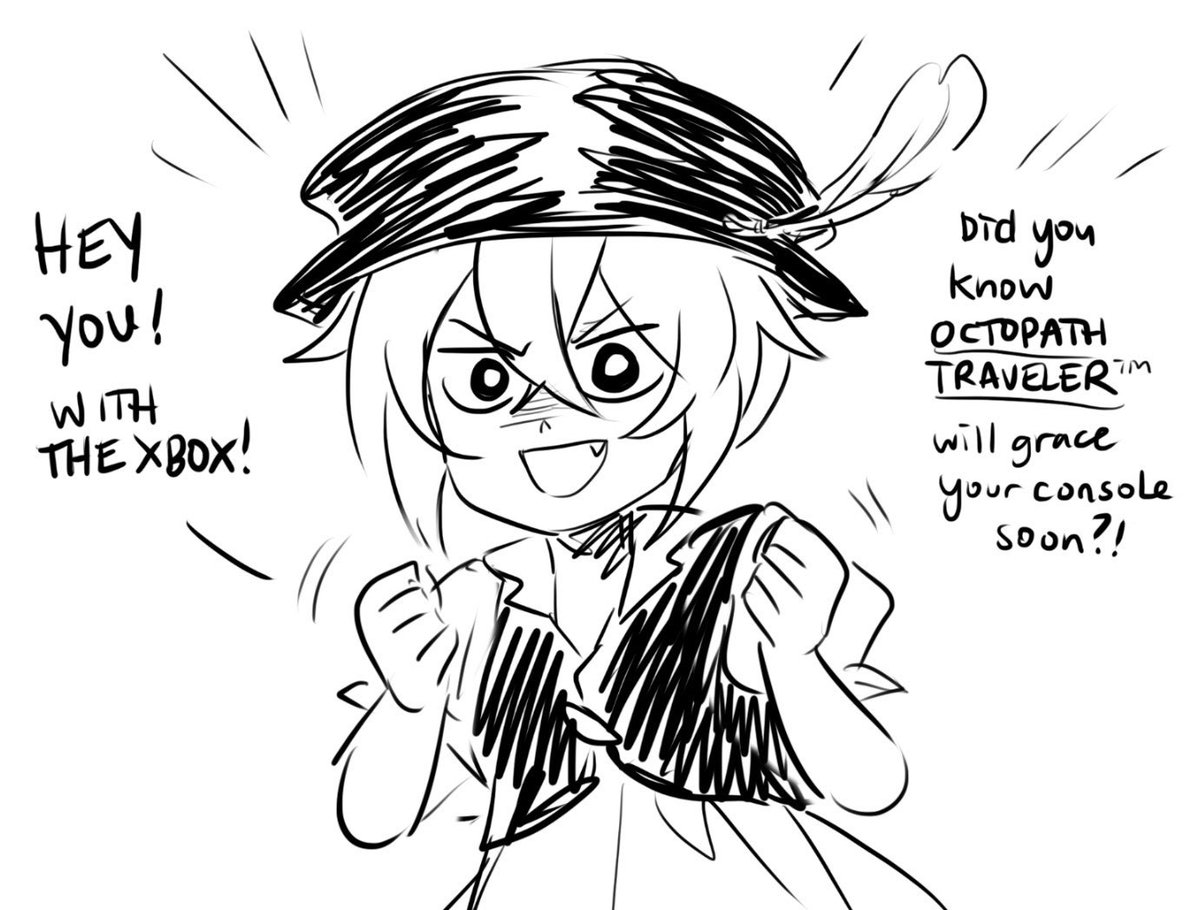 while it is yayoi's bday today it is also xbox octopath day GO GET IT GAMERS™️ 