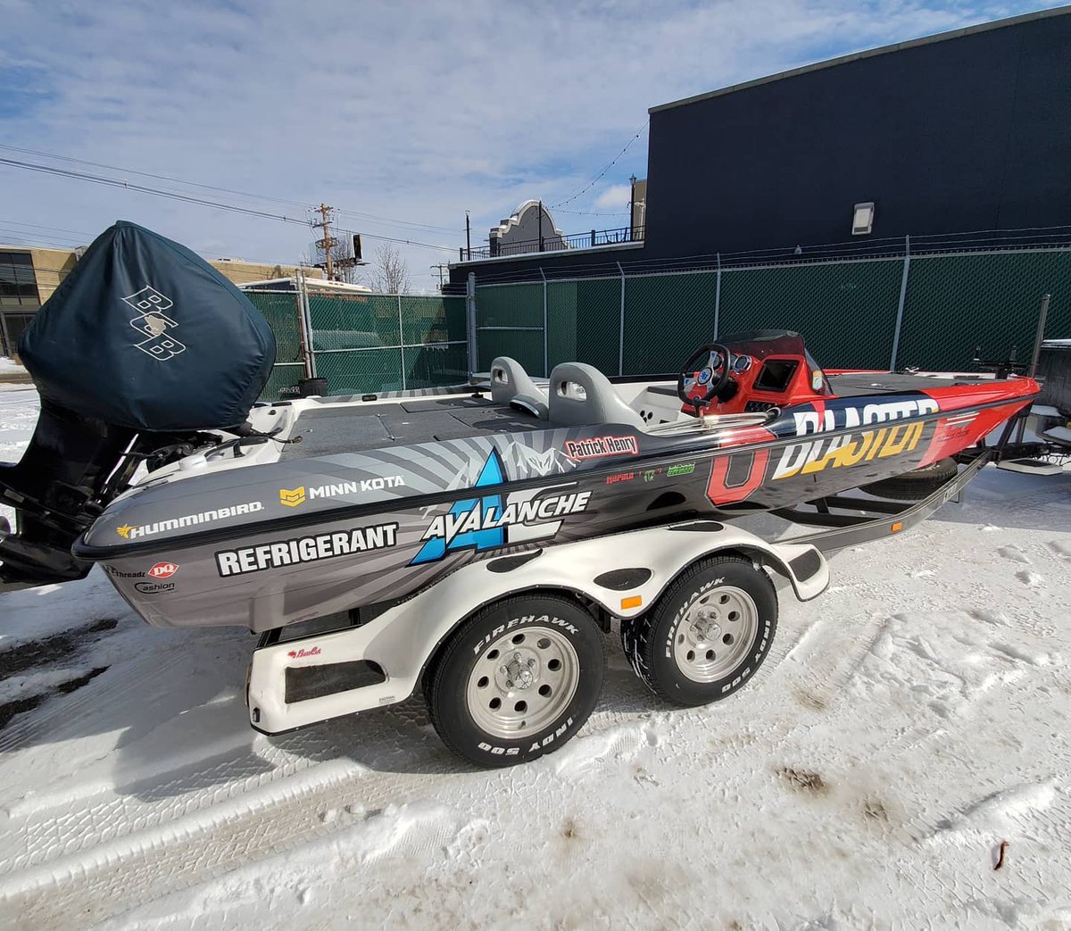 BlasterProducts's tweet photo. OH- 
📷 by @ohiostatebass: We'd like to give a HUGE shoutout to @blasterproducts for becoming the title sponsor of the team this year and wrapping one of our boats....A big thanks goes out to Lizard Skinz as well for making the idea come to life. https://t.co/WfgaUZYxAG