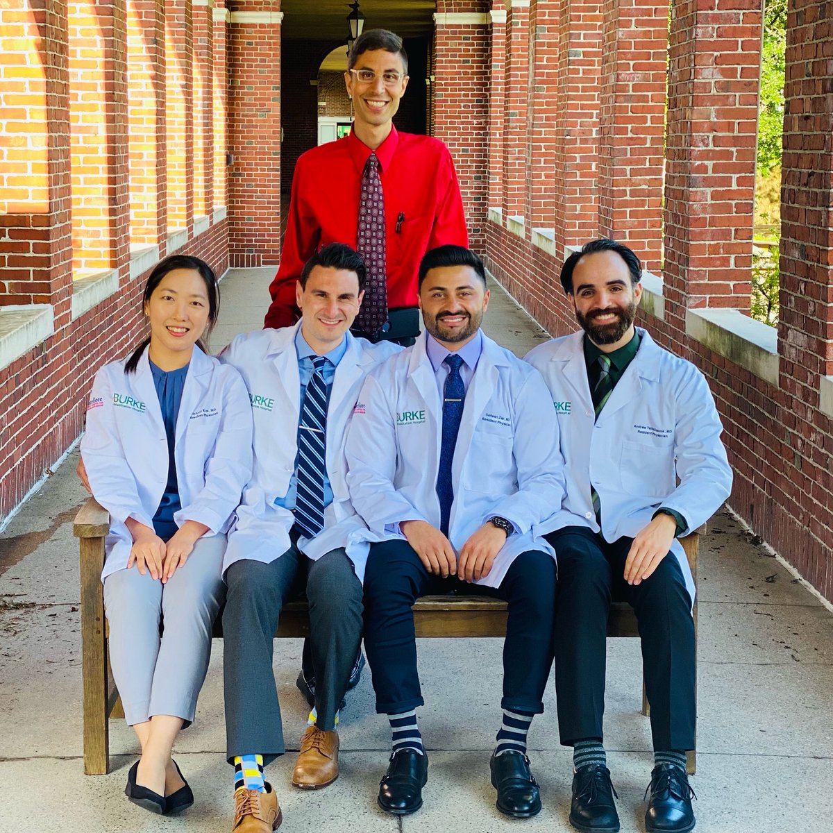 Excited to announce our new
CHIEF RESIDENTS! 👏🎉💪🎊
.
Nahyun Kim, MD
Aaron Greenberg, DO
Safwan Zar, MD 
Andrew Tsitsilianos, MD.                       #Physiatry #Residency #PMR #Medicine #ChiefResidents