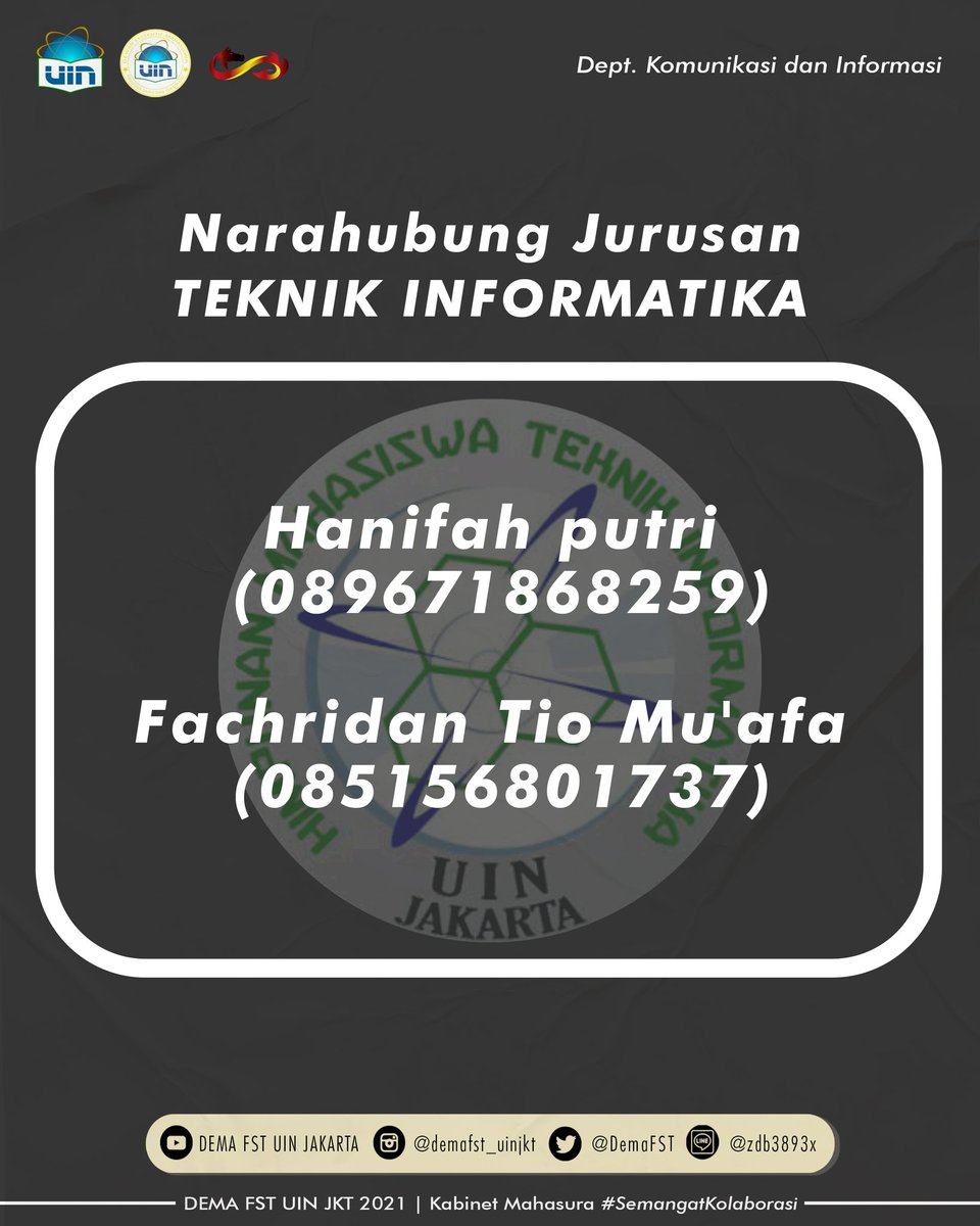 DEMA FST UIN JAKARTA tweet media