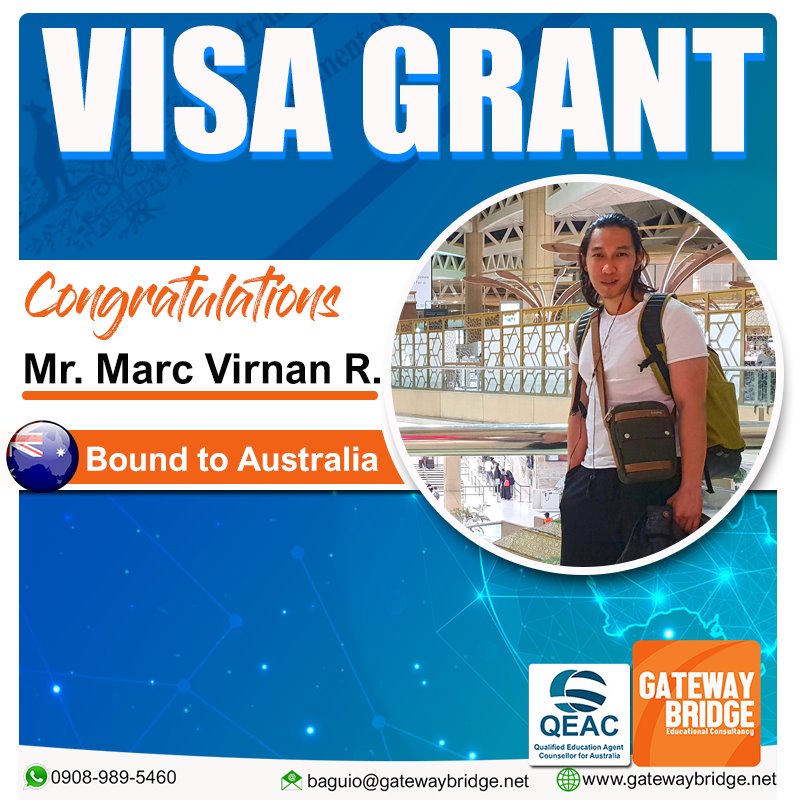 gatewaybridge's tweet photo. Student Visa Approval!
Trekked the points of the globe from Taiwan, Saudi Arabia, Philippines and Australia in the near future. Our recent visa grantee always took a big leap of faith to decide and try something new.
#trending #studentvisa #visagrant #studyinau #gatewaybridge https://t.co/VsKjaF5ocu