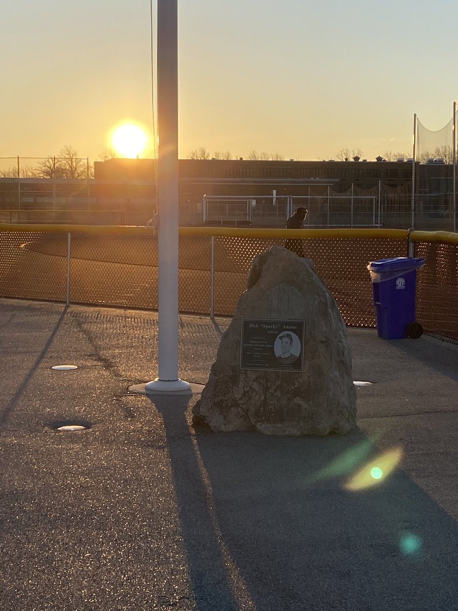 KenEastFtbl's tweet photo. Happy 90th birthday Coach Adams!  The Bulldogs are honored each day to pass "The Rock" and enter Adams Field. https://t.co/WYKU4n6gS0