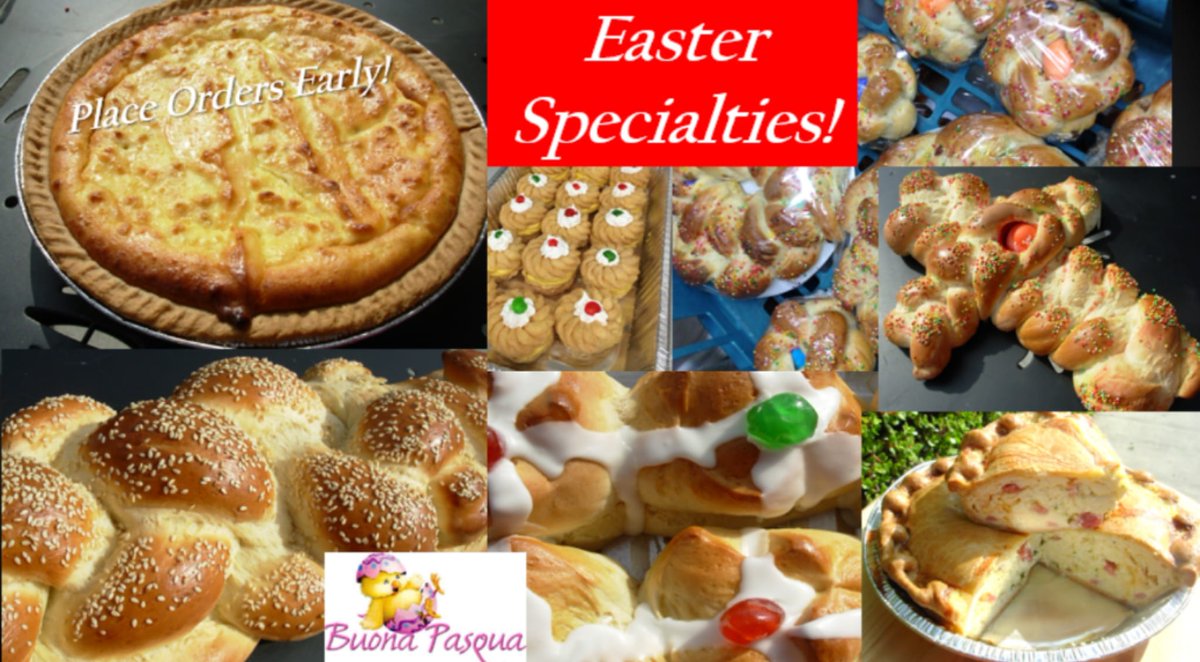 ClarosMarkets's tweet photo. Easter breads will be available on: 
Thursday 4/1 Friday 4/2 
Saturday 4/3
Please call your favorite Claros and order them in advance. 

Easter Holiday Hours.
Open: Wednesday March 31, 2021. 
Closed:  Easter Sunday, April 4, 2021 and the day after Monday, April 5, 2021. https://t.co/PZpuLucmtM