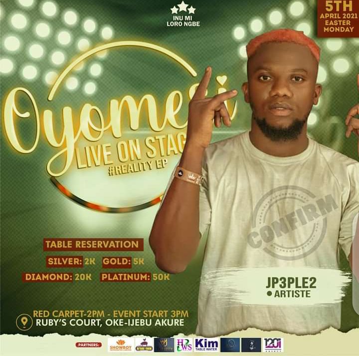 officialmoortv's tweet photo. #RealityEP. Oyomesi live on stage2021🔥🔥..Akure sheyti ready??? @Jptriple2 performing live🔥🔥🔥oma loud gan https://t.co/cAh8K2acHf