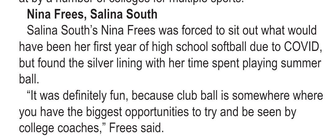 brrritsfreesing's tweet photo. Nice write up in Kansas Pregame article about The Yard @Salina_Baseball @ninafrees2023. @selectfastpitch @S_H_SSoftball #selectlife #bettertogether https://t.co/WtmL6edWvL