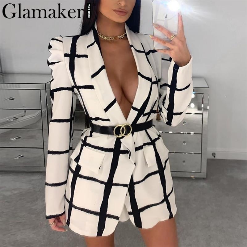 HendriixHalos's tweet photo. B/W Plaid Vneck Blazer Dress 
➤ $ 42. 
➤ https://t.co/rAdpEfSa4B https://t.co/Tipfa3b9zY