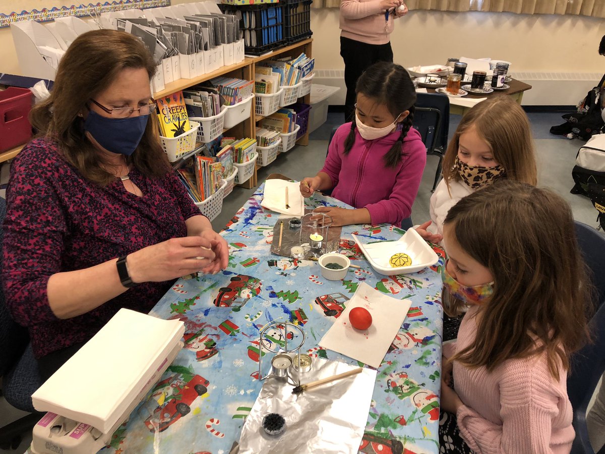 Assumption_CCSD's tweet photo. Learning about the Ukrainian people near Saskatoon - what better way to bring that together with Easter and Ukrainian Easter egg making? Great work in grade 2! @CCSD_edu https://t.co/I1DN3NTk1E