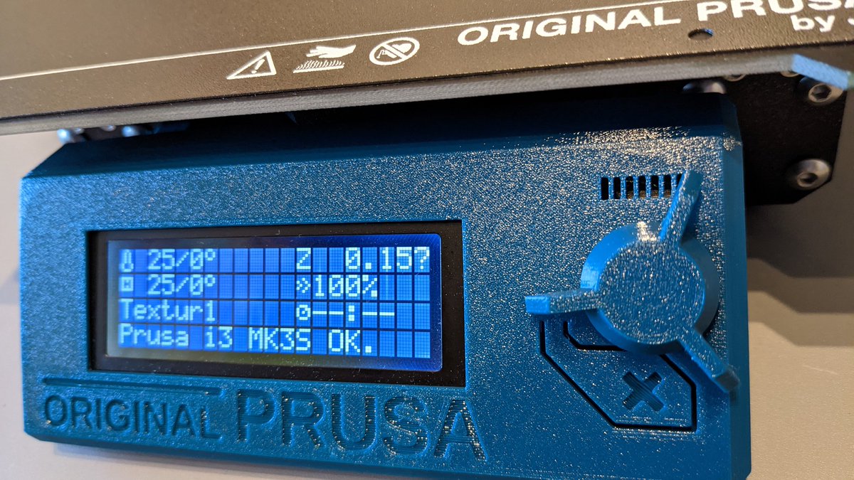 EnemyofGLaDOS's tweet photo. Redid my LCD cover and knob with the powder coated sheet... I am in love with the finish!
#Prusa3D #3Dprinting #PrusaMK3s #Prusament #PrusaPolymers https://t.co/ubGJPqsxFE
