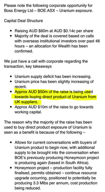boss energy share price