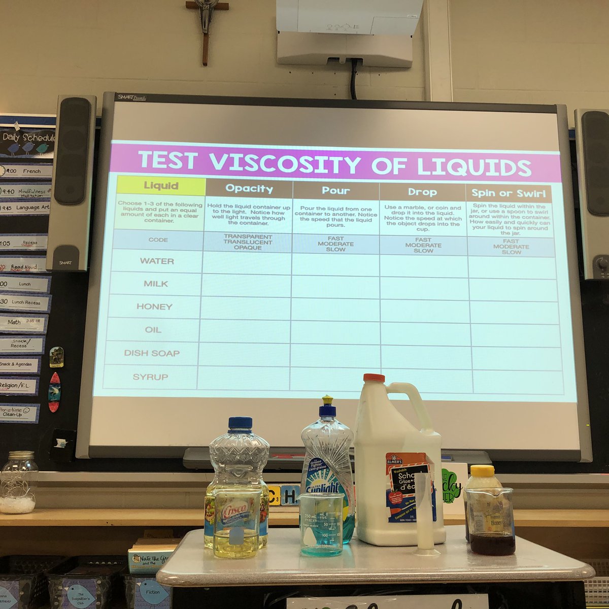 charrey2020's tweet photo. Testing the viscosity of liquids during our science class today! Looking at how different liquids look and move and connecting that with viscosity ๐ก @DPCDSBSchools @SebastianDPCDSB @DPTechTeam https://t.co/1GkFKMEHUs