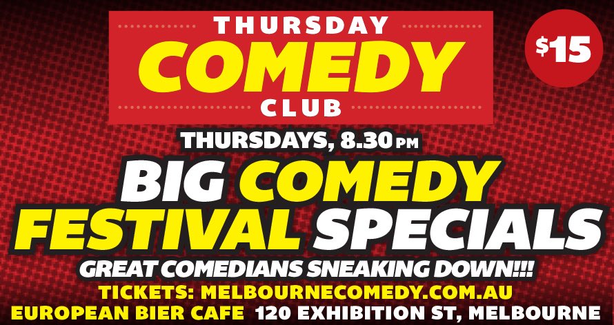 Thursday_Comedy's tweet photo. Great lineup TONIGHT at @Thursday_Comedy!
Special guests from the comedy festival!
Tickets: https://t.co/XqZck81EDJ or at the door!!! https://t.co/gwzg0t15ZT