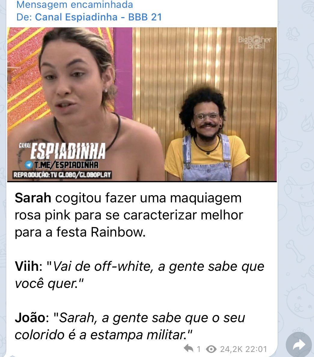 babi's tweet photo. O JOÃO 🗣 #bbb21 https://t.co/WMF6jkHgHC