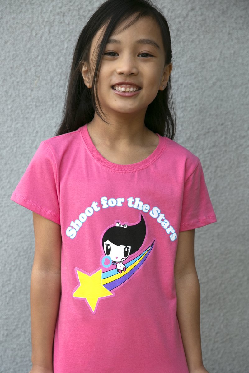 _Lolligag_'s tweet photo. New "Shoot for the Stars" Lolligag Kids Tee, available in our online shop this Friday @12:00 Noon, Pacific Time! #lolligag #shootforthestars #kawaii #kidstee https://t.co/3UjFwufLcC