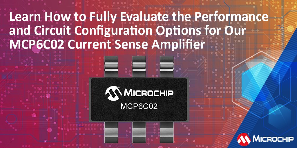 MicrochipTech's tweet photo. Get a quick, easy platform to fully evaluate the performance and circuit configuration options for the MCP6C02 high-side current sense amplifier. Watch this video to learn more: https://t.co/g165AaISUQ. #circuitconfiguration #currentsenseamplifier https://t.co/DTM9g3ddH0